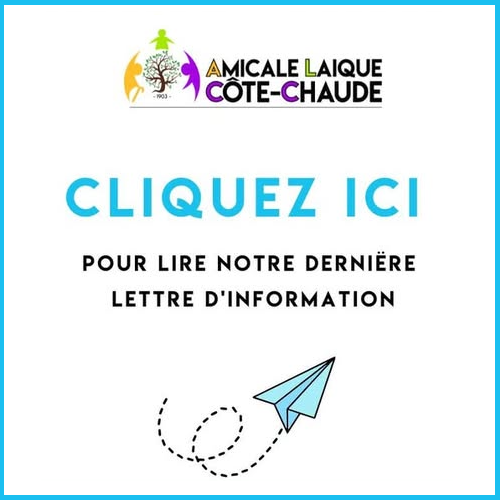 Cliquez ici si vous souhaitez lire la dernière lettre d'information de l'amicale